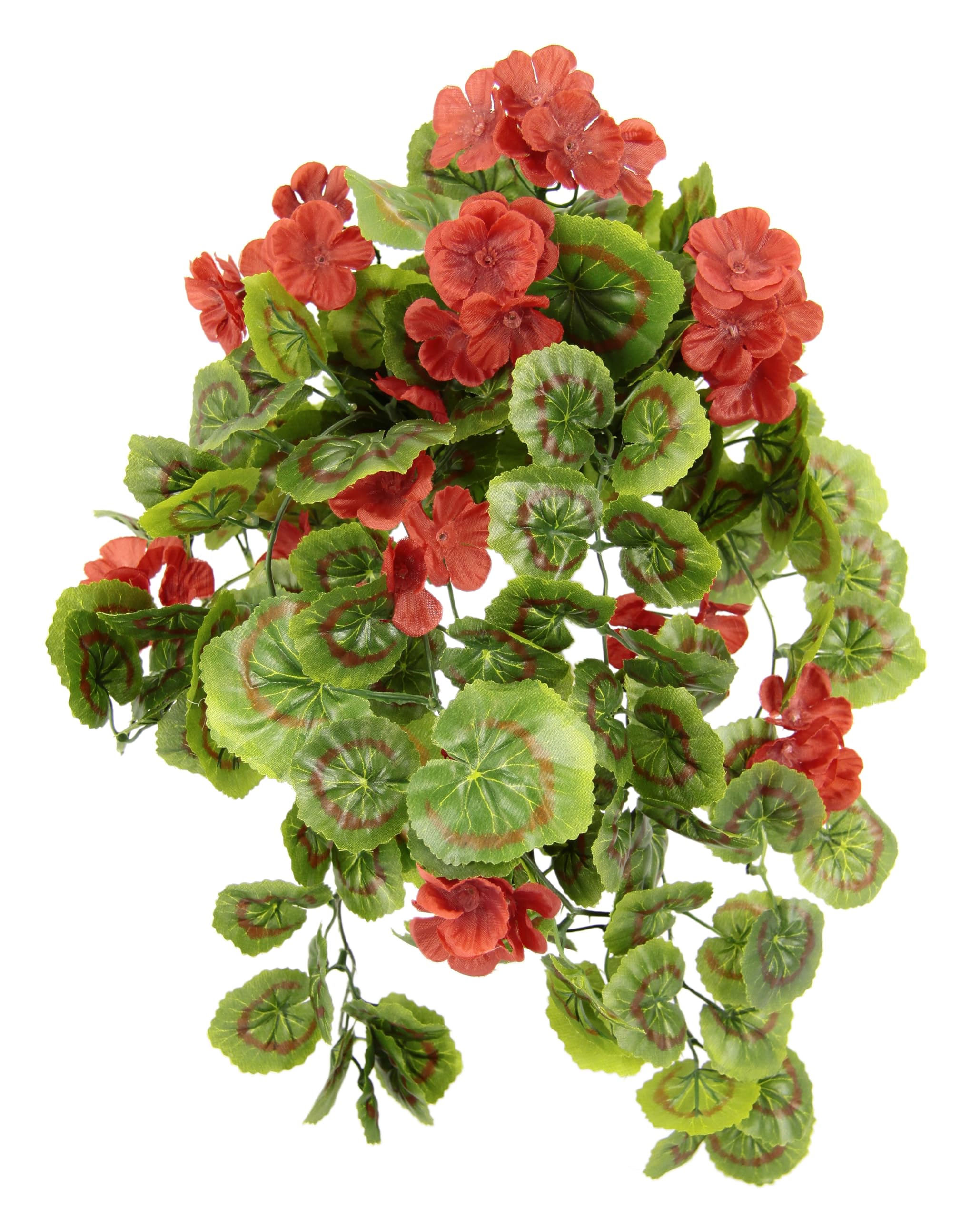 Amazon.de: Knstliche hngende Geranien Geranienbusch Geranienhngeampel  Seidenblumen Kunstblumen Kunstpflanze Geranie Balkonblume Zimmerpflanze  Klassische Pflanze Bltenbusch Grnpflanze Girlande Ranke