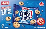 Chips Ahoy! Minis Chocolate Chip Cookies, Peanut-Free, Baked in Canada with Real Chocolate Chips for Lunches and Party Favours, 20 Snack Packs, 520g