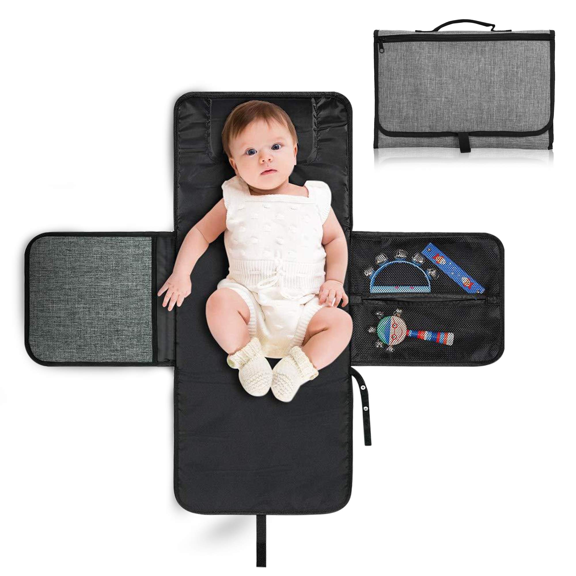 Portable Baby Diaper Changing Mat Foldable Waterproof Wipeable