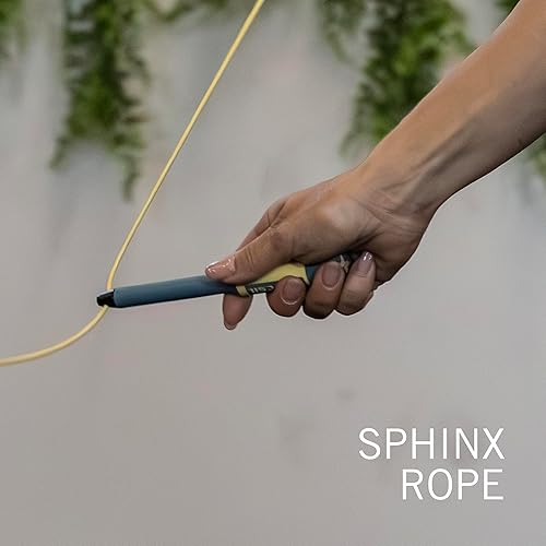 Miniatura 6 de PICSIL - Cuerda de esfinge  Cuerda de salto giratoria de 360  Sistema de rodamiento dual  Rápido y ligero para fitness, boxeo de entrenamiento