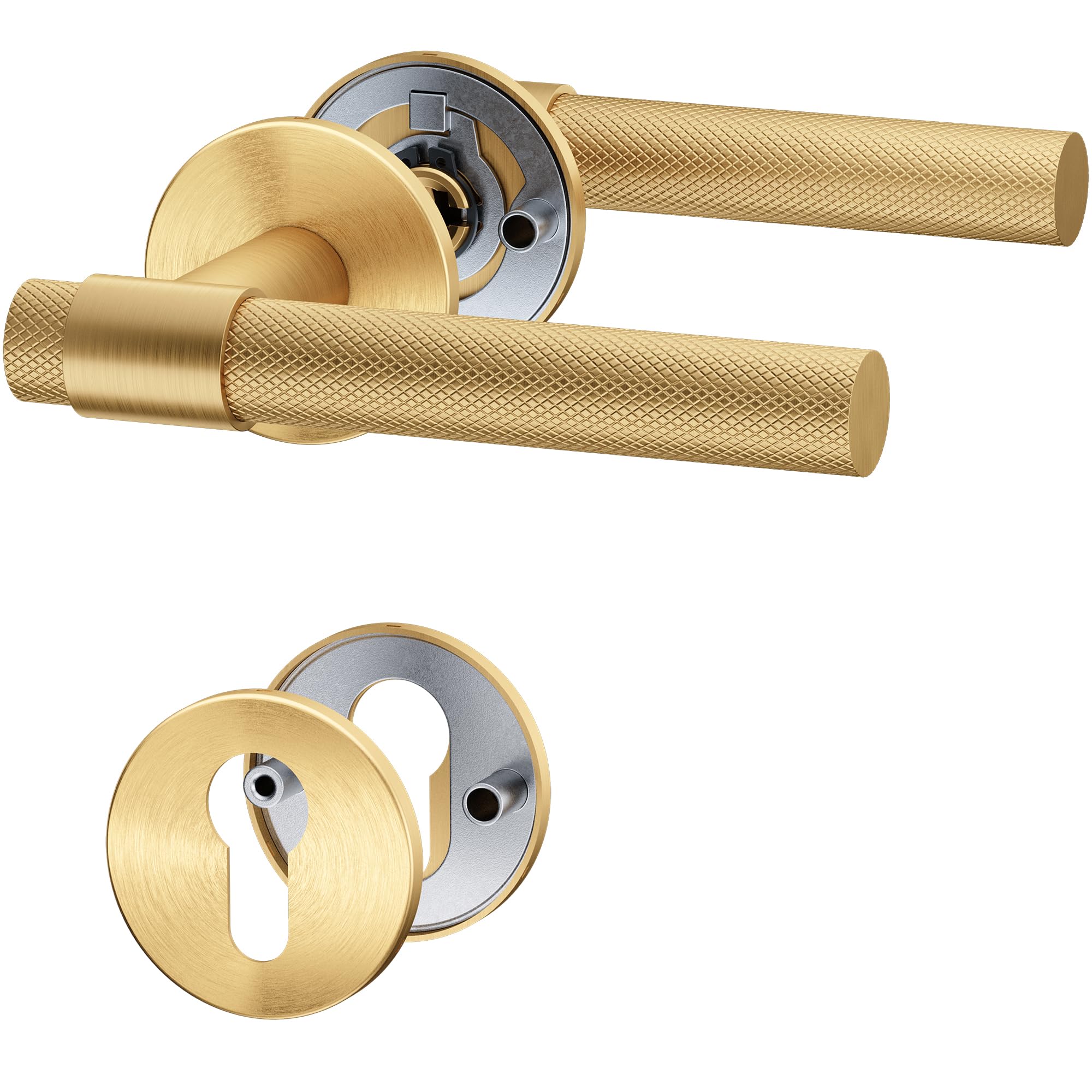 Poignée de porte rosace ronde pour rénover et moderniser vos portes