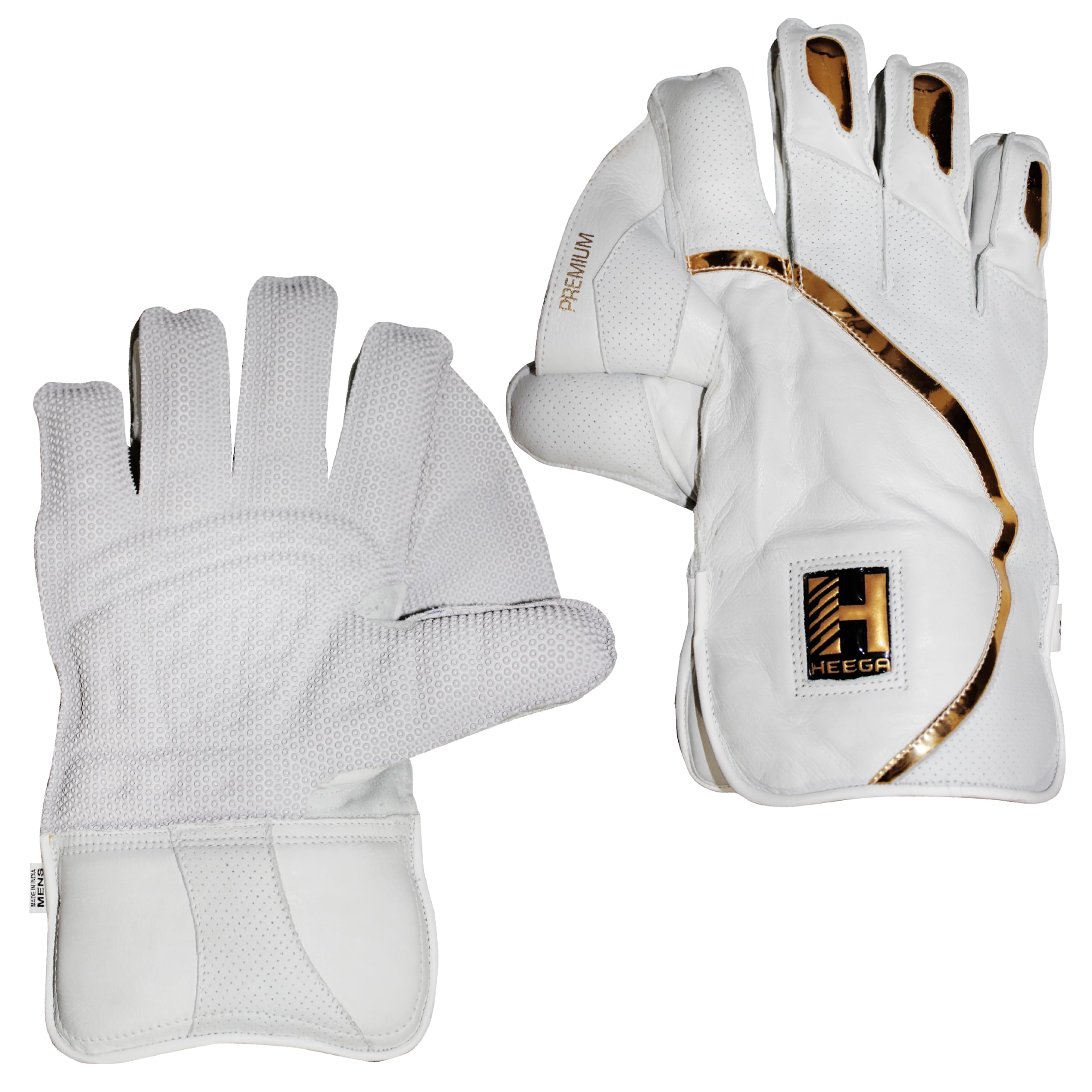 Heega Premium Leather Cricket Wicket Keeping Gloves Suitable for Professional Players (Mens) (B0DF2XWVB8) Amazon Price History, Amazon Price Tracker
