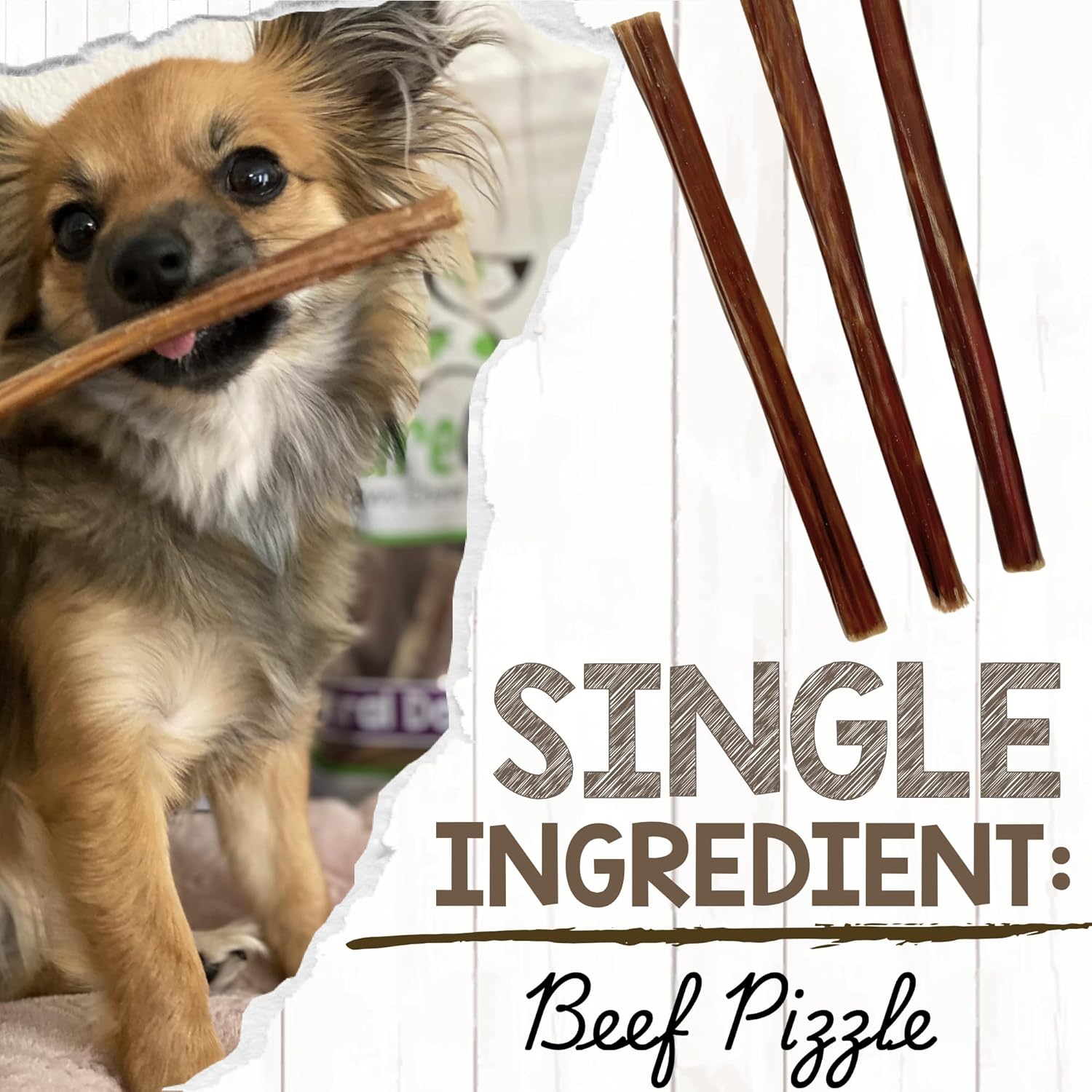Nature Gnaws Super Skinny Bully Sticks for Small Dogs 5-6" (40 Count) - Long Lasting for Light Chewers and Puppies - Extra Thin Natural Beef Dog Chew Treats