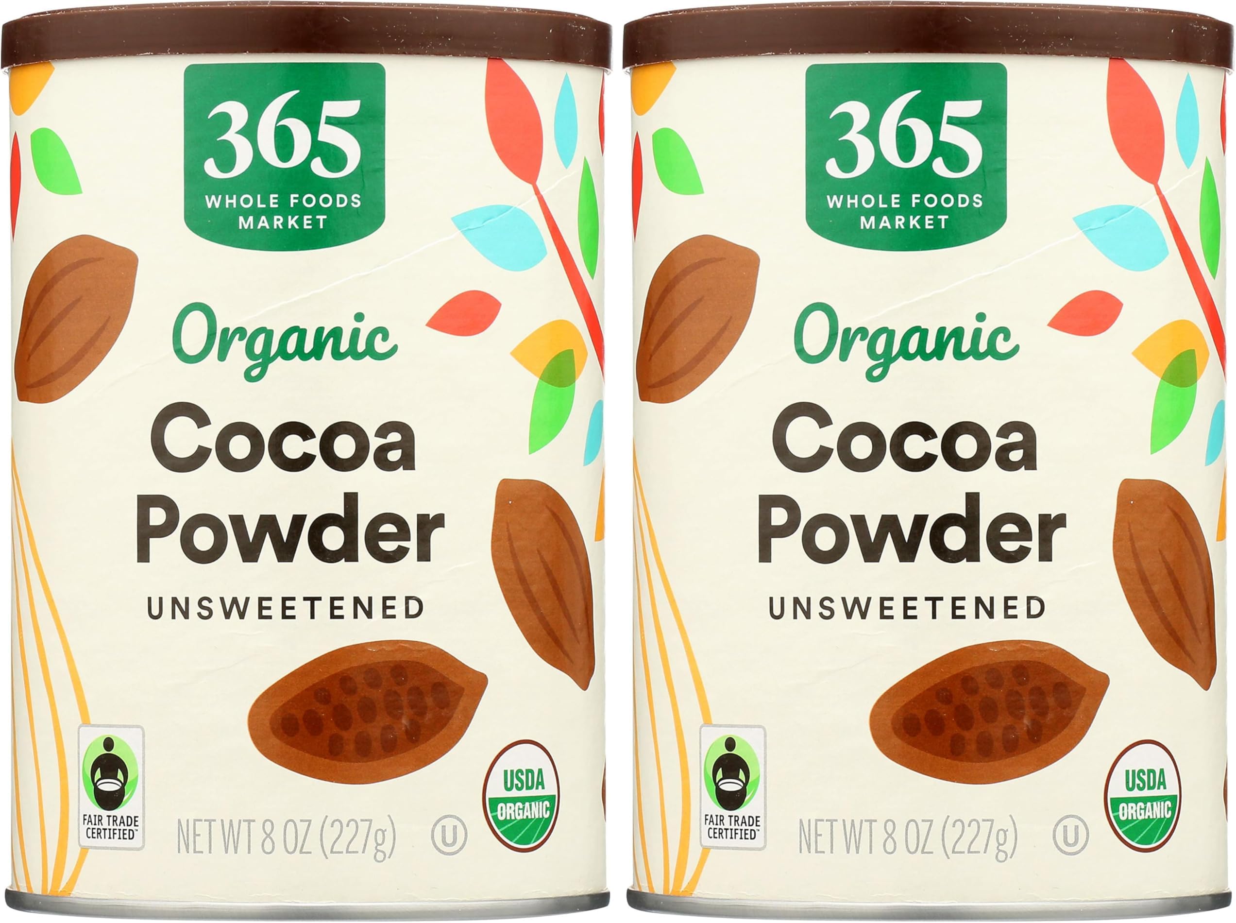 Organic Cocoa Powder, 8 Ounce (Pack of 2)