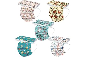 50 Pack Disposable Easter Masks for Adults