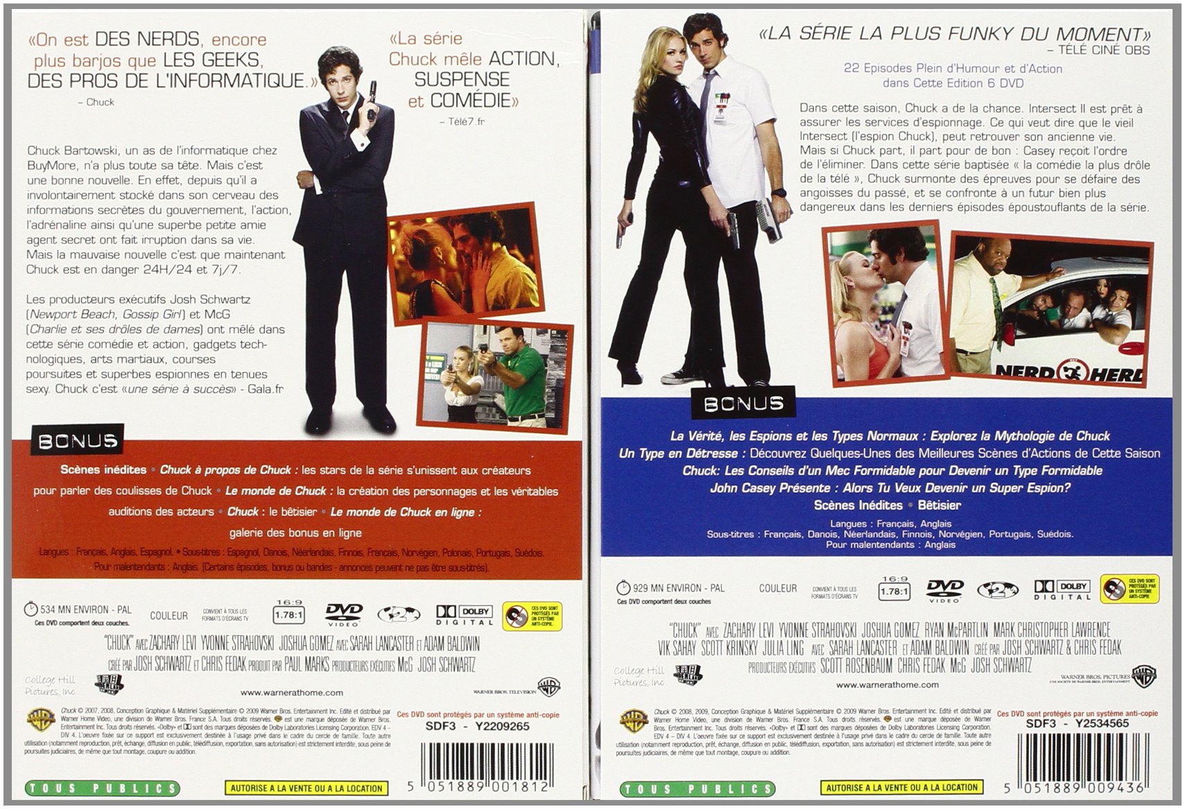 Chuck - Saisons 1-5 - L'intégrale de la Série - Coffret DVD