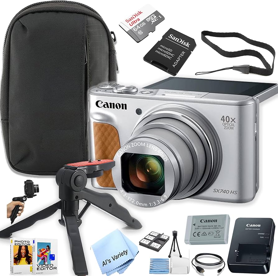 Amazon.com : Canon Powershot SX740 HS Compact Camera Bundle -+ Amazon.com : Canon Powershot SX740 HS Compact Camera Bundle -+