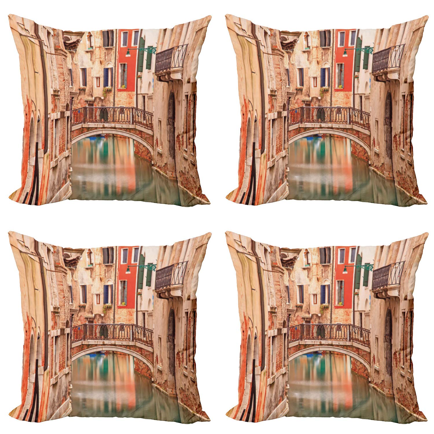 4 Federe Cuscino 40x40 Cm Con Stampa Tetto Di Philadelphia – ABAKUHAUS