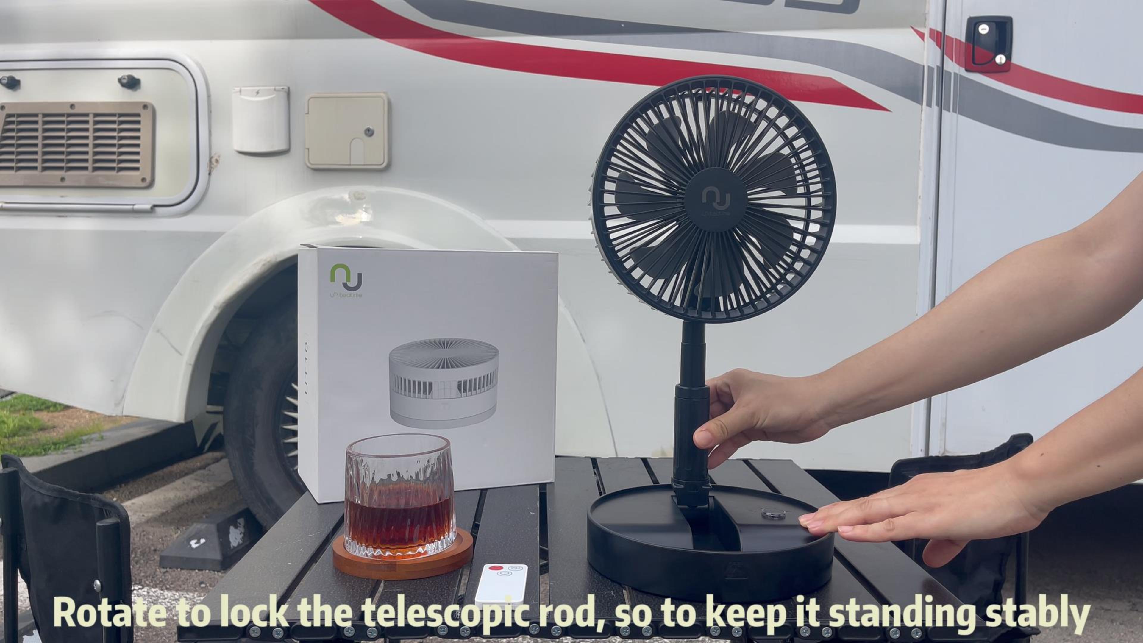 UN UNITEDTIME - Ventilador Portátil My Foldaway De Viaje Con