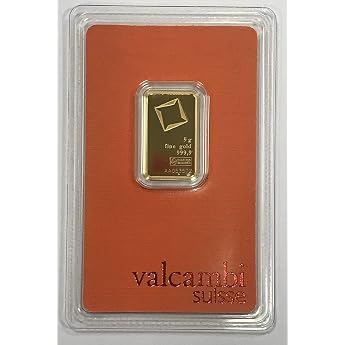 Valcambi Suisse Gold Bar 5 g 999.9 Blister Pack