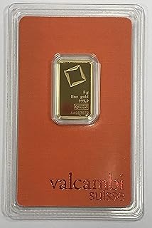 Valcambi Suisse 5g Goldbarren 999.9 Blister