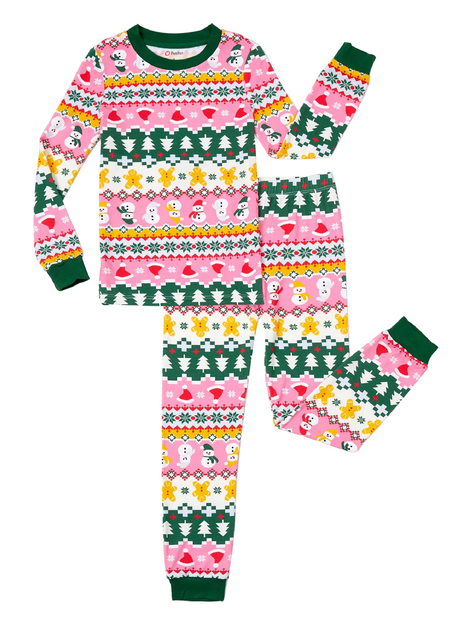 PATPAT Toddler &amp; Kids Pajama Sets with Bamboo Viscose, Snug Fit Pjs for Girls, All-Season Comfort Sleepwear, Ages 2-12 Years