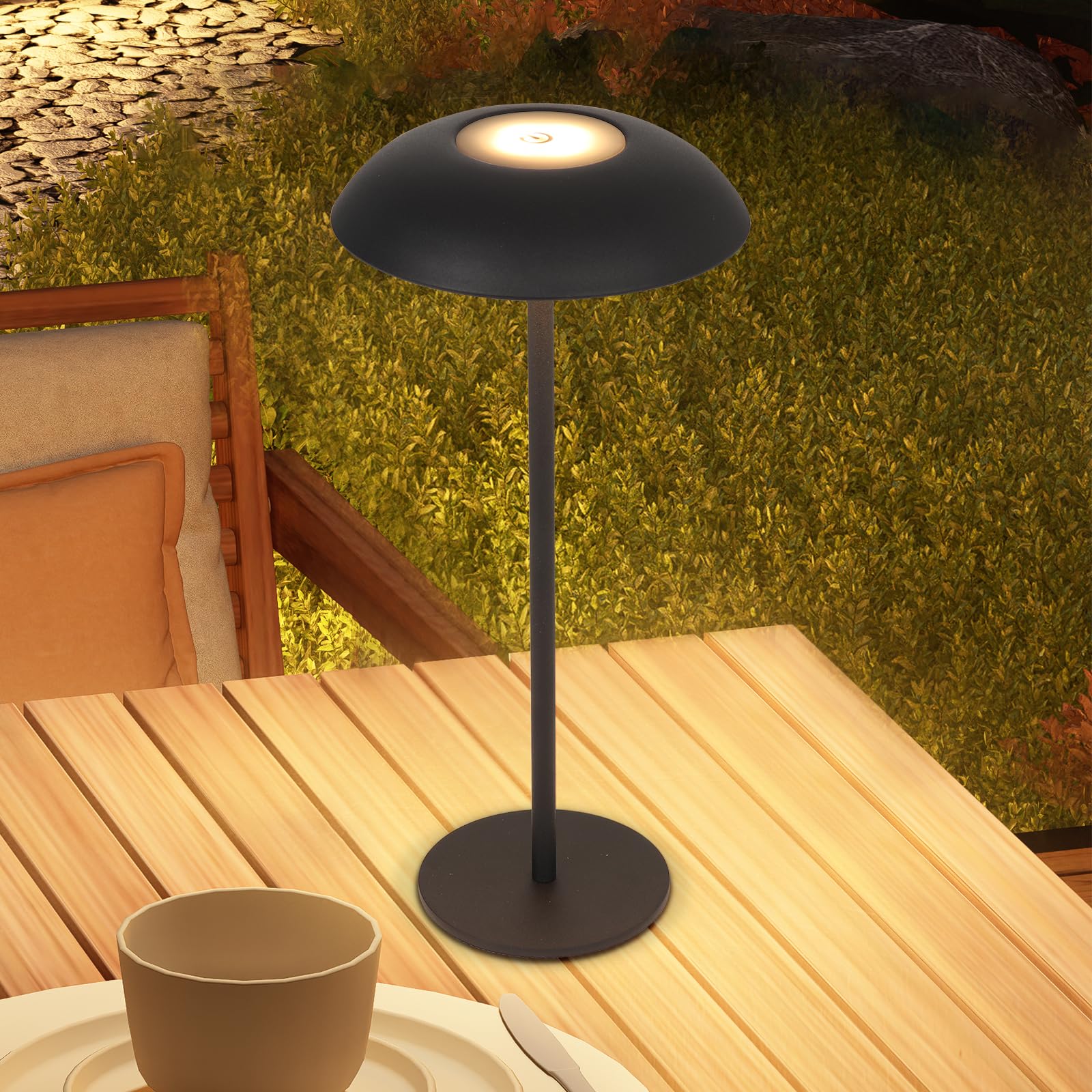 Lampe de table rechargeable LED pour l'extérieur et les repas - 8