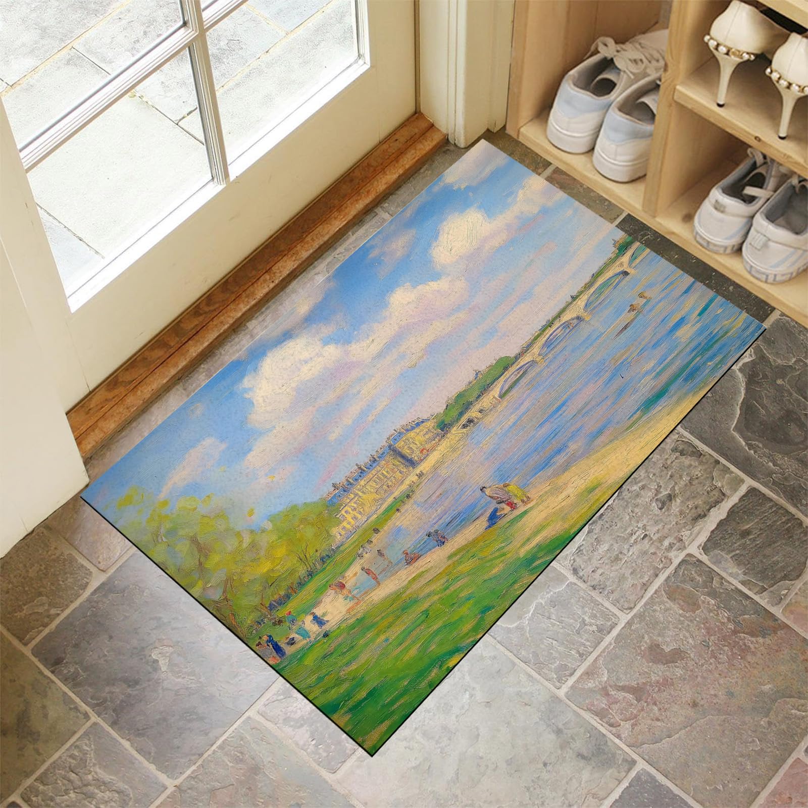 Paillasson intérieur entrée absorbant pour stopper la boue de la cour