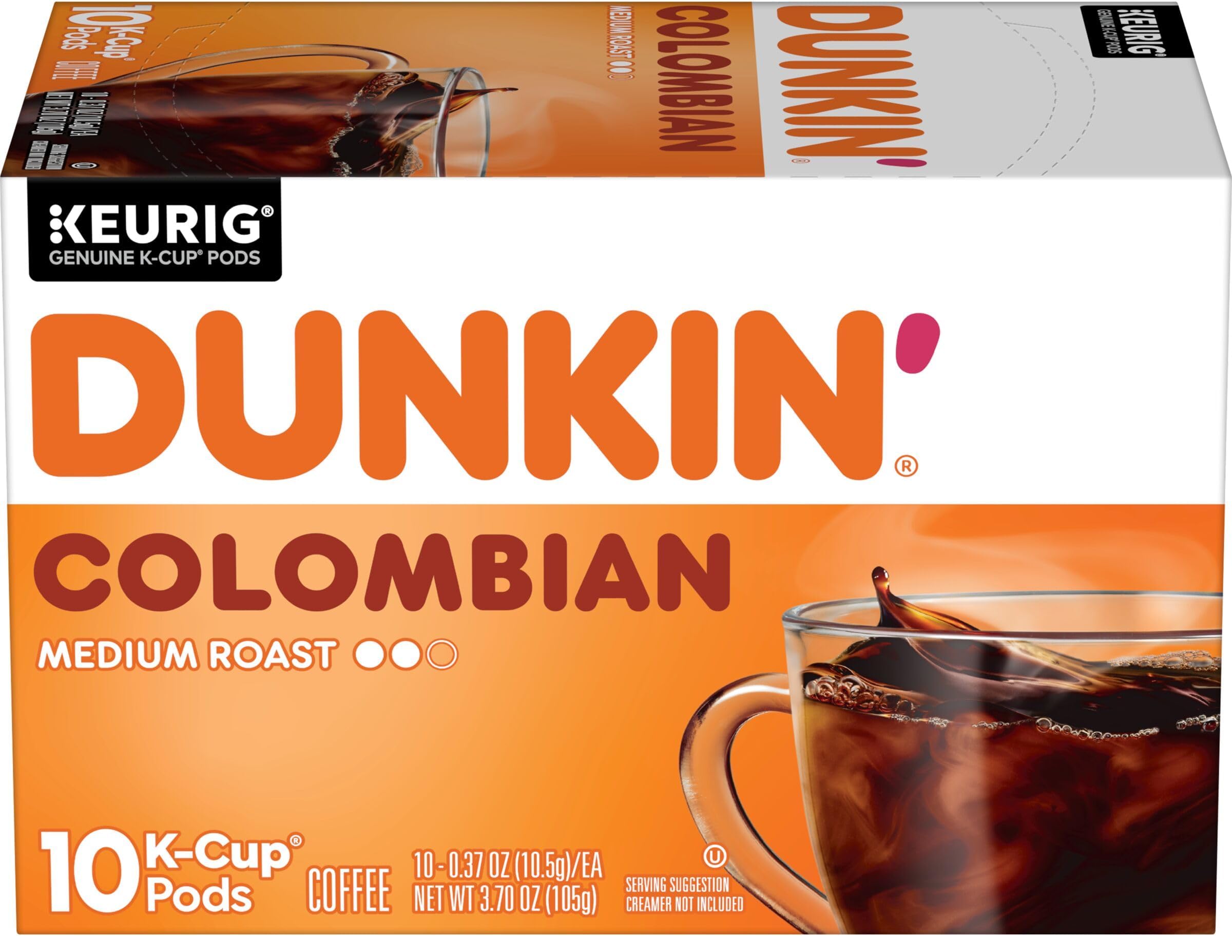 100% Colombian Medium Roast Coffee, 10 Keurig K-Cup Pods