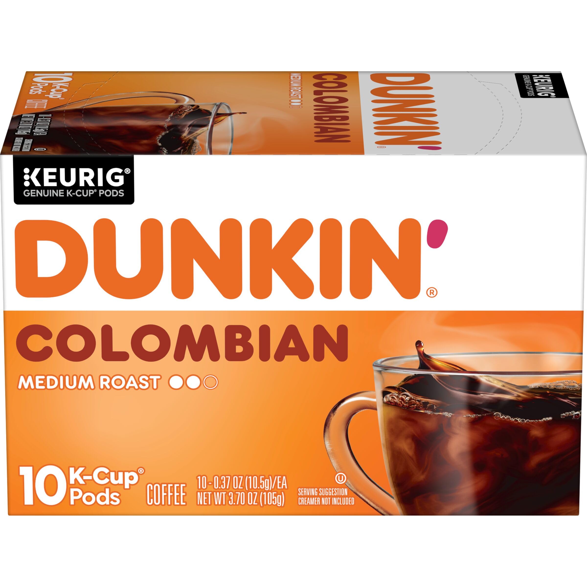 Amazon.com : Dunkin' Colombian Medium Roast Coffee, Keurig K-Cup