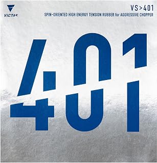 VICTAS 乒乓球 胶皮 VS>401 高能量张力微粘性内侧软质 红色/黑色 020271