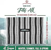 Vista 88 de Artisans Bazaar Poncho tradicional mexicano de Baja para hombres y mujeres, auténtico sarape de Gaban, manta de vaquero Pancho Jorongo rojo - rosa