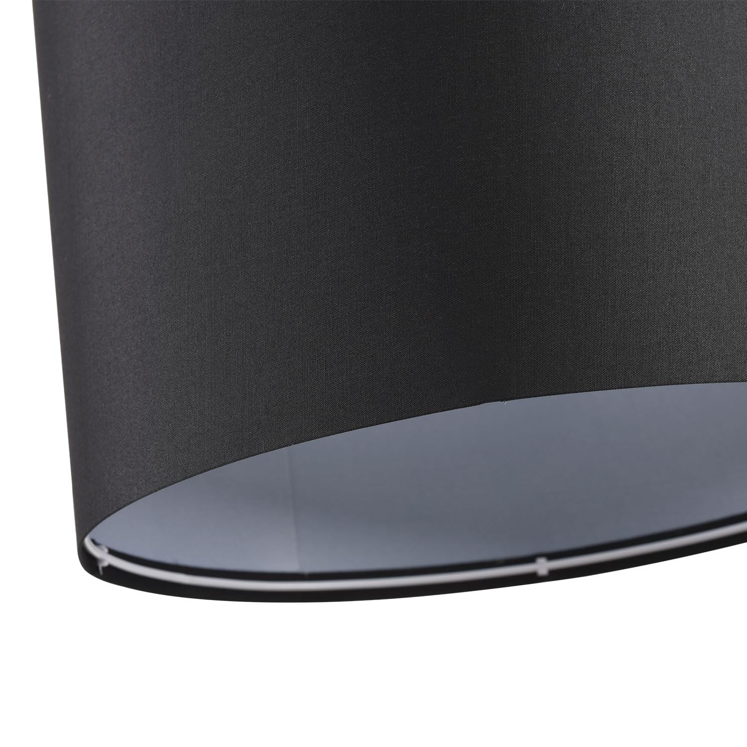 Lampa wisząca, 2 sztuki, lampa wisząca z przezroczystym sznurkiem, włącznik/wyłącznik, czarna tkanina, wisząca oprawa oświetleniowa do sypialni, kuchni, salonu, stołu jadalnego, 2 szt