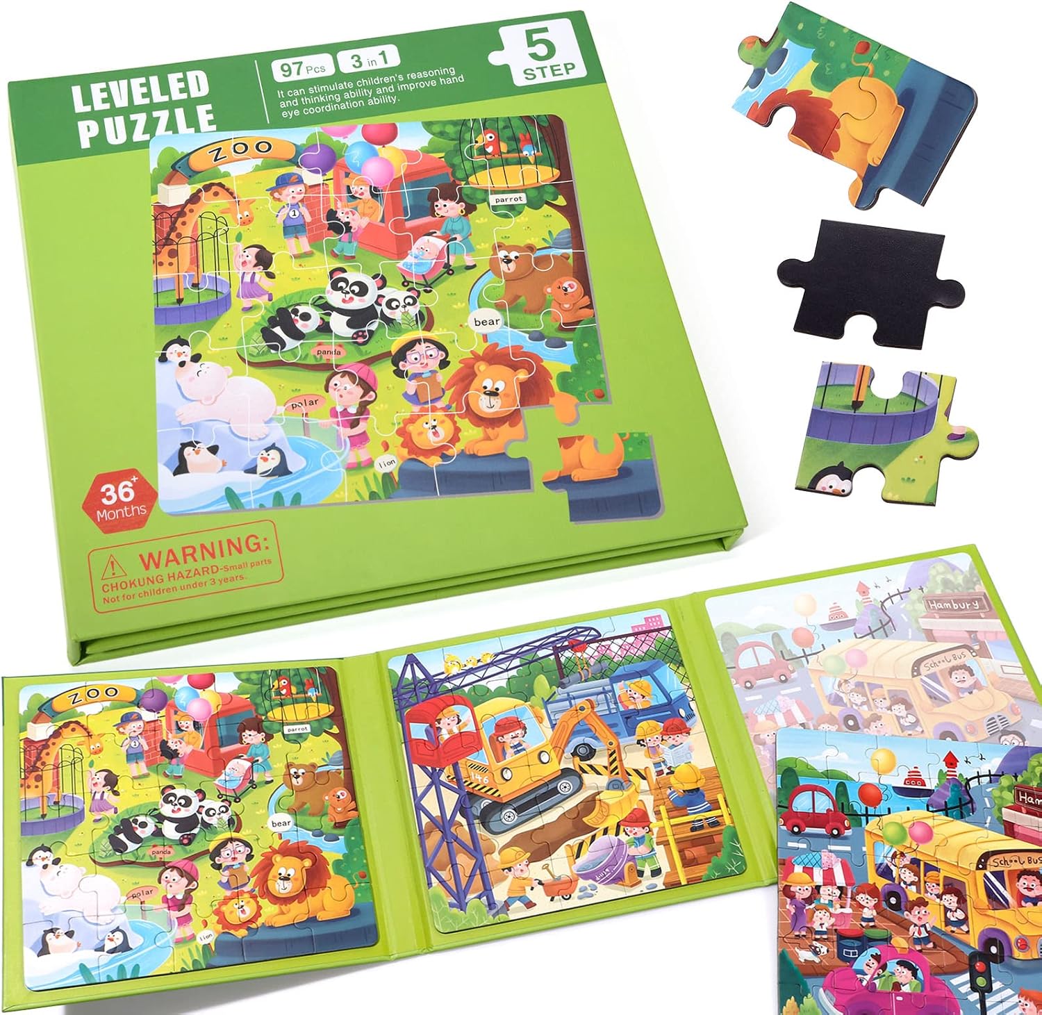 Atoylink Puzzles for Kids Ages 810, Zoo Jigsaw