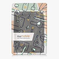 Vista 7 de kwmobile Cubierta antipolvo compatible con Brother MFC-J1010DW - Funda de impresora - Funda protectora de tela - Gris oscuro