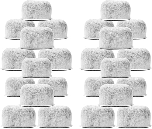 Paquete de 24 filtros de agua de carbón de repuesto para máquinas de café Cuisinart por Housewares Solutions