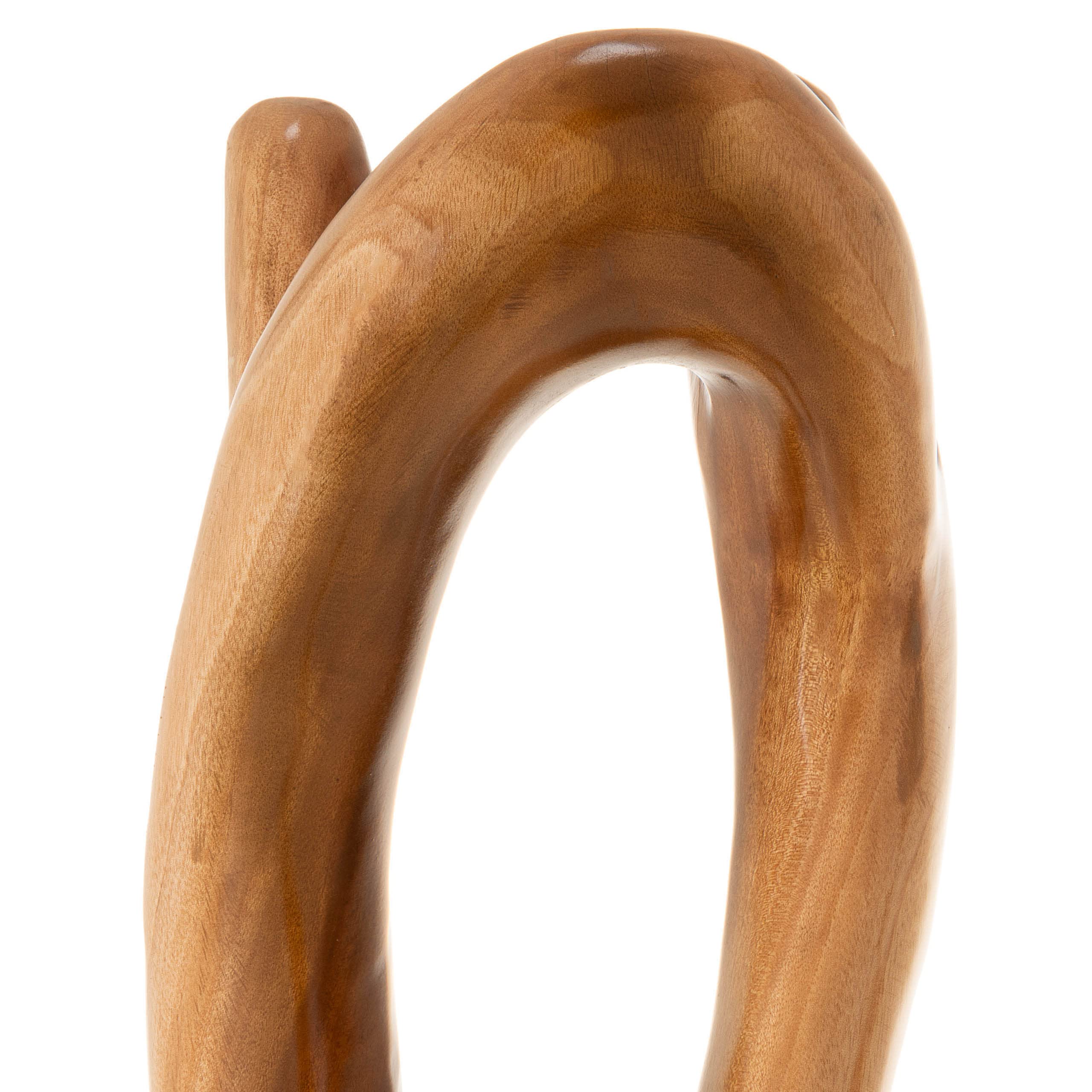 DIVERO Garderobenständer in Baumform aus Mahagoni-Holz - Farbe: Braun