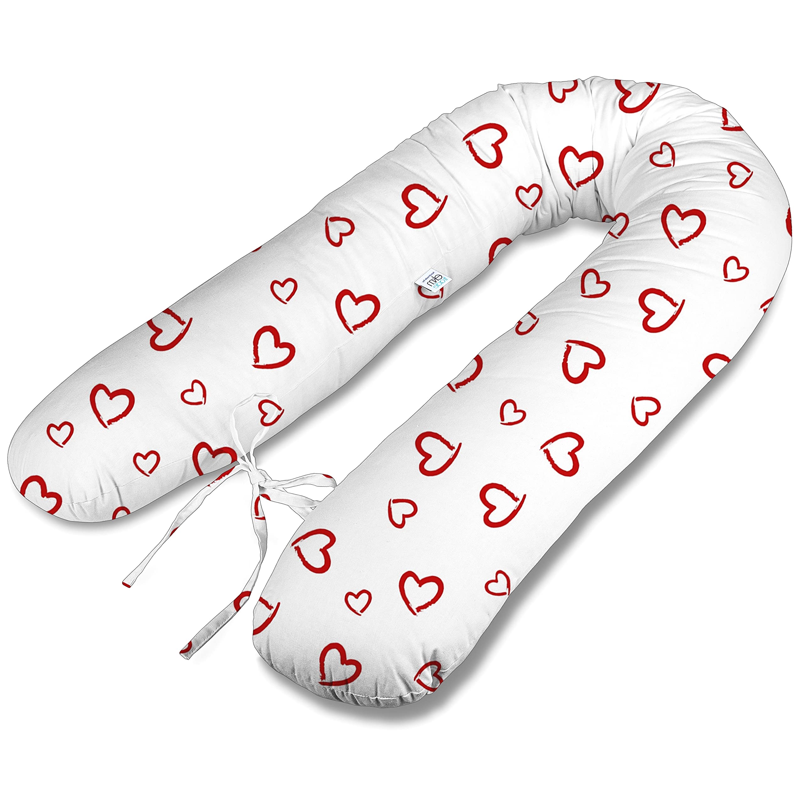 180cm Typ V XL Stillkissen Schwangerschaftskissen Lagerungskissen Seitenschläferkissen Handmade 100% Zertifizierte Baumwolle Geräuschlos ekmTRADE (6)