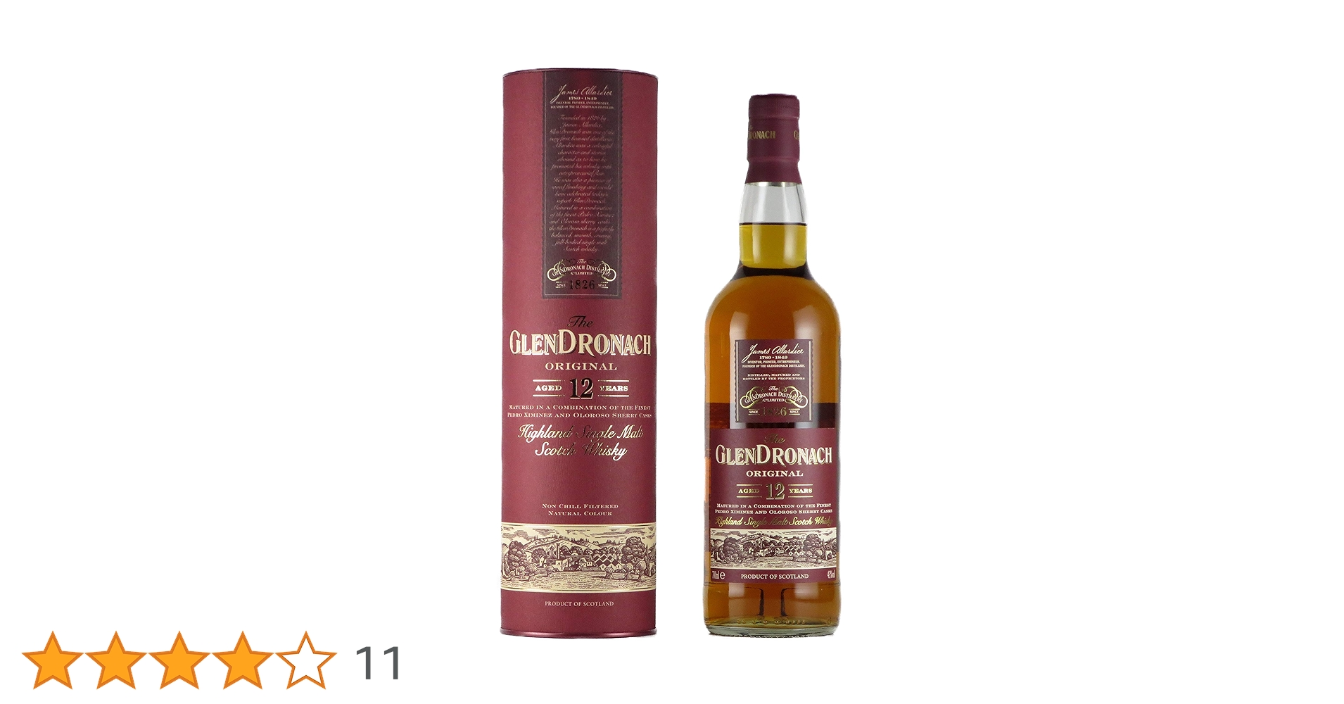 Amazon.co.jp: グレンドロナック 12年 オリジナル 43度 700ml