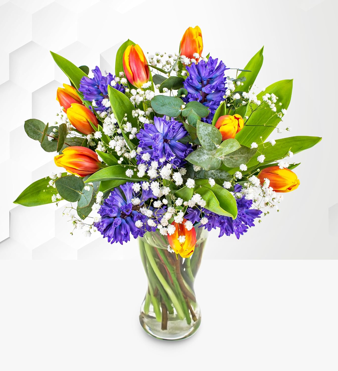 Hyacinth & Tulips Flowers Fresh Bouquet Birthday Flowers Flowers