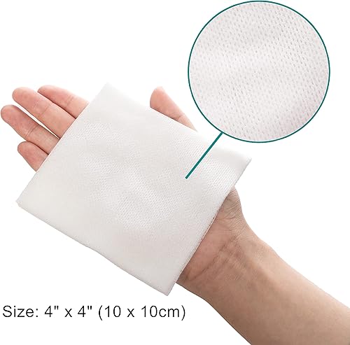 Miniatura 3 de General Medi Esponjas de gasa estéril, almohadillas no tejidas de 4 x 4 pulgadas, esponjas envueltas individualmente altamente absorbentes, para