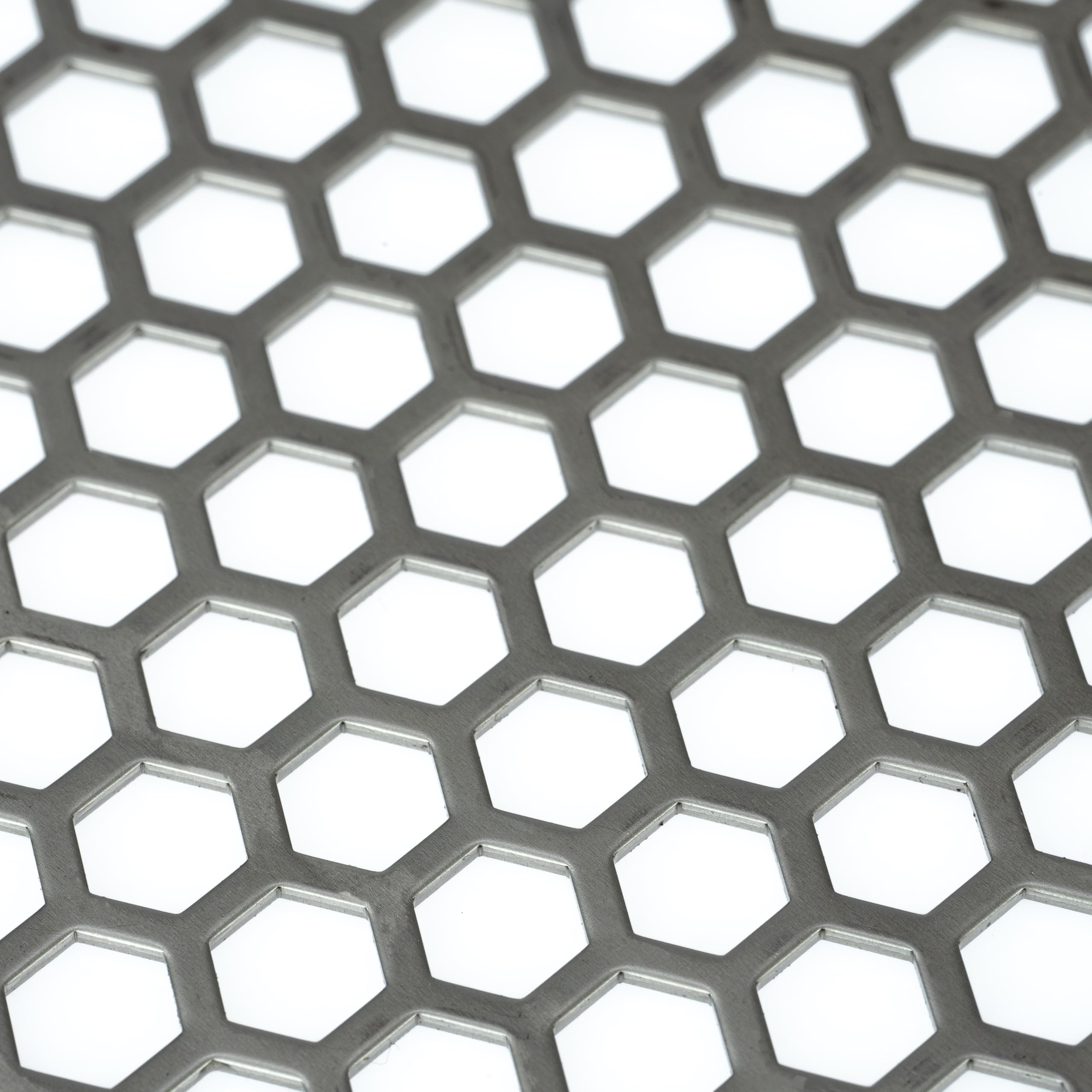 Edelstahl hexagonal HV 7-9 1mm dick - Zuschnitt nach Maß (1000 mm, 600 mm)