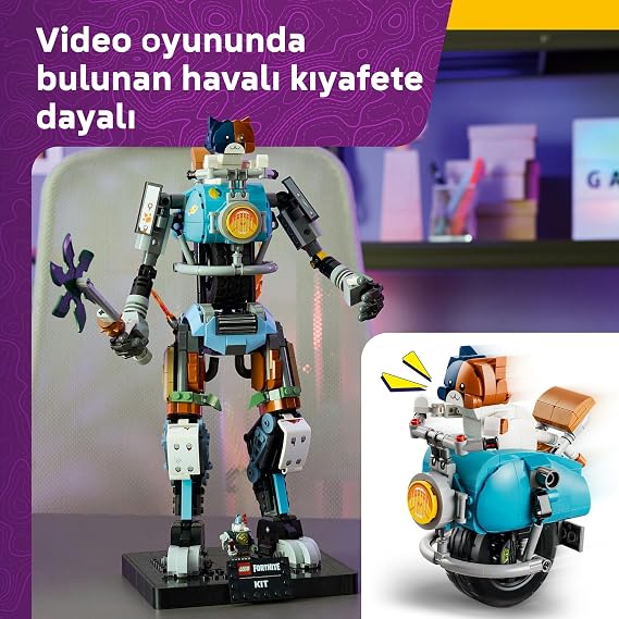 LEGO Fortnite PİSİKOPAT 77081 | 12 Yaş ve Üzeri Çocuklar ve Video Oyuncuları için Minifigür İçeren Oyuncak Yapım Seti, Hediye Fikri (1230 Parça)