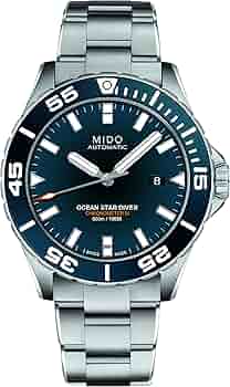 Amazon.co.jp: [ミドー]メンズ ダイバーズウォッチ 600m防水 80時間