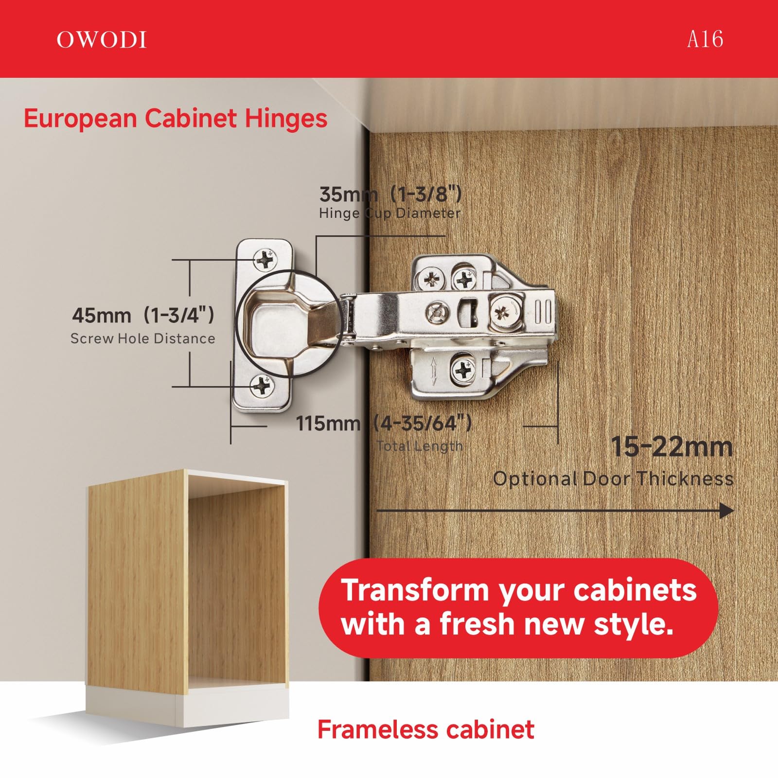 Full Overlay Cabinet Hinges - Soft Close & 3D Adjustment -3