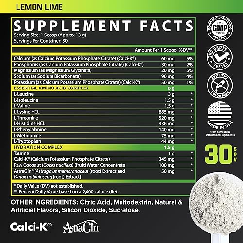 Miniatura 7 de Nutrex Research EAA Hydration  EAAs + BCAA Powder  Recuperación muscular, fuerza, construcción muscular, resistencia  8G Aminoácidos esenciales +