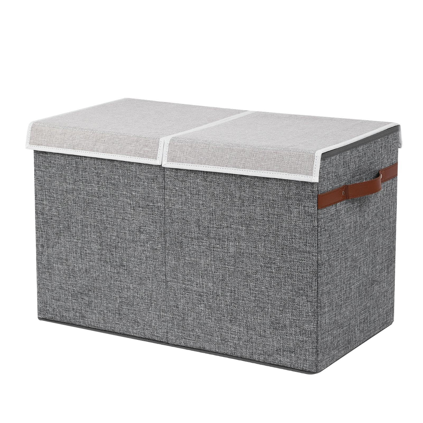 Cassapanca per giocattoli pieghevole, organizer per vestiti, leggero, contenitore per giocattoli con design rimovibile, contenitore per giocattoli per soggiorno, camera da letto e aree giochi per | Grande organizer per giocattoli con coperchio, contenitor