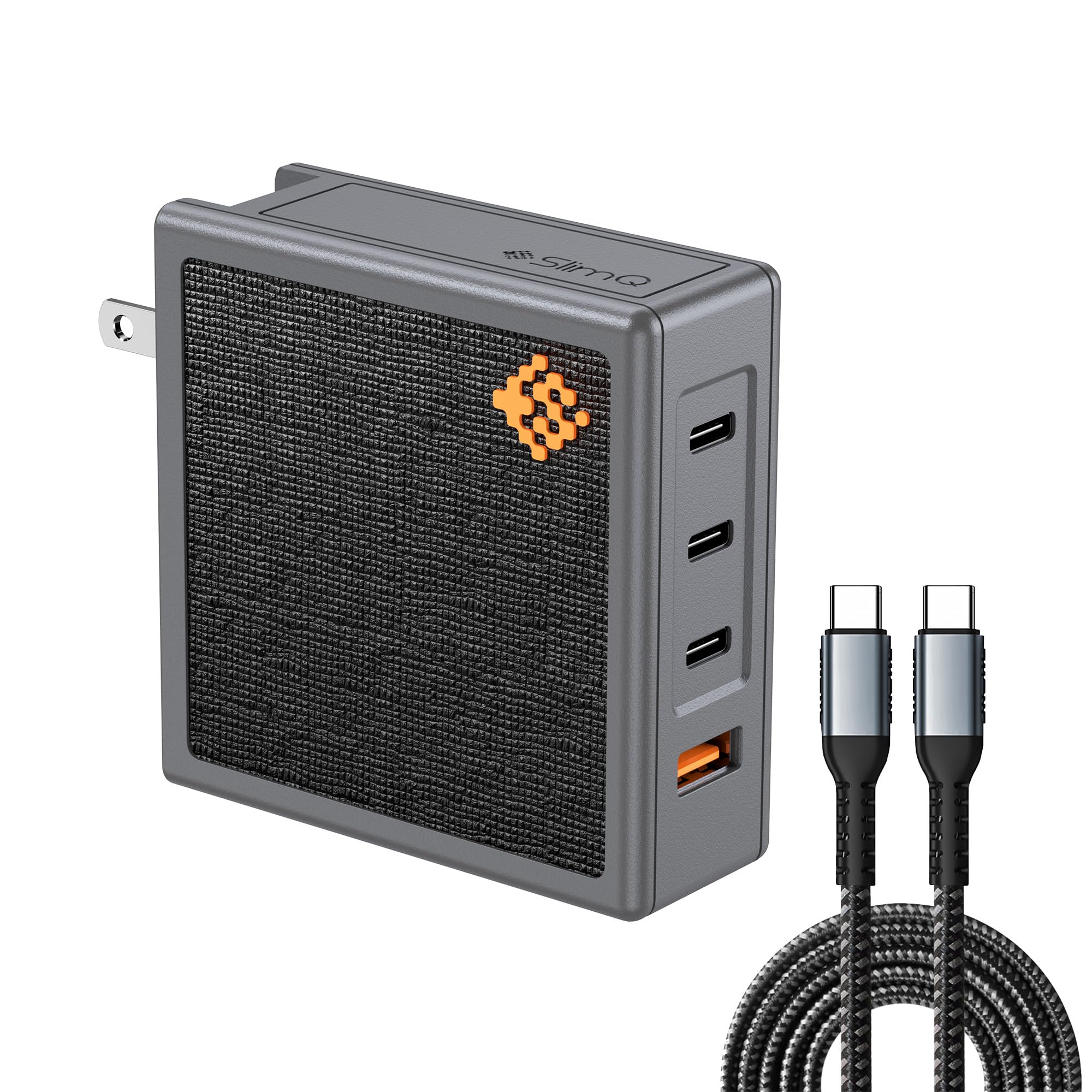 Photo 1 of 150W GaN USB C Charger Block- 4-Port Multi-Device - Support PD3.1 to 140W - QC Fast Charging Compact Power Adapter Foldable Plug compatible with MacBook iPhone series14 iPad Samsung...(with USB Cable)