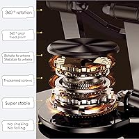 Vista 5 de Tablet Stand for iPad, 360° Rotating Desktop Holder, Carbon Steel Adjustable Foldable Desk Holder, for iPad Pro Air Samsung, for 4" -13" Tablets