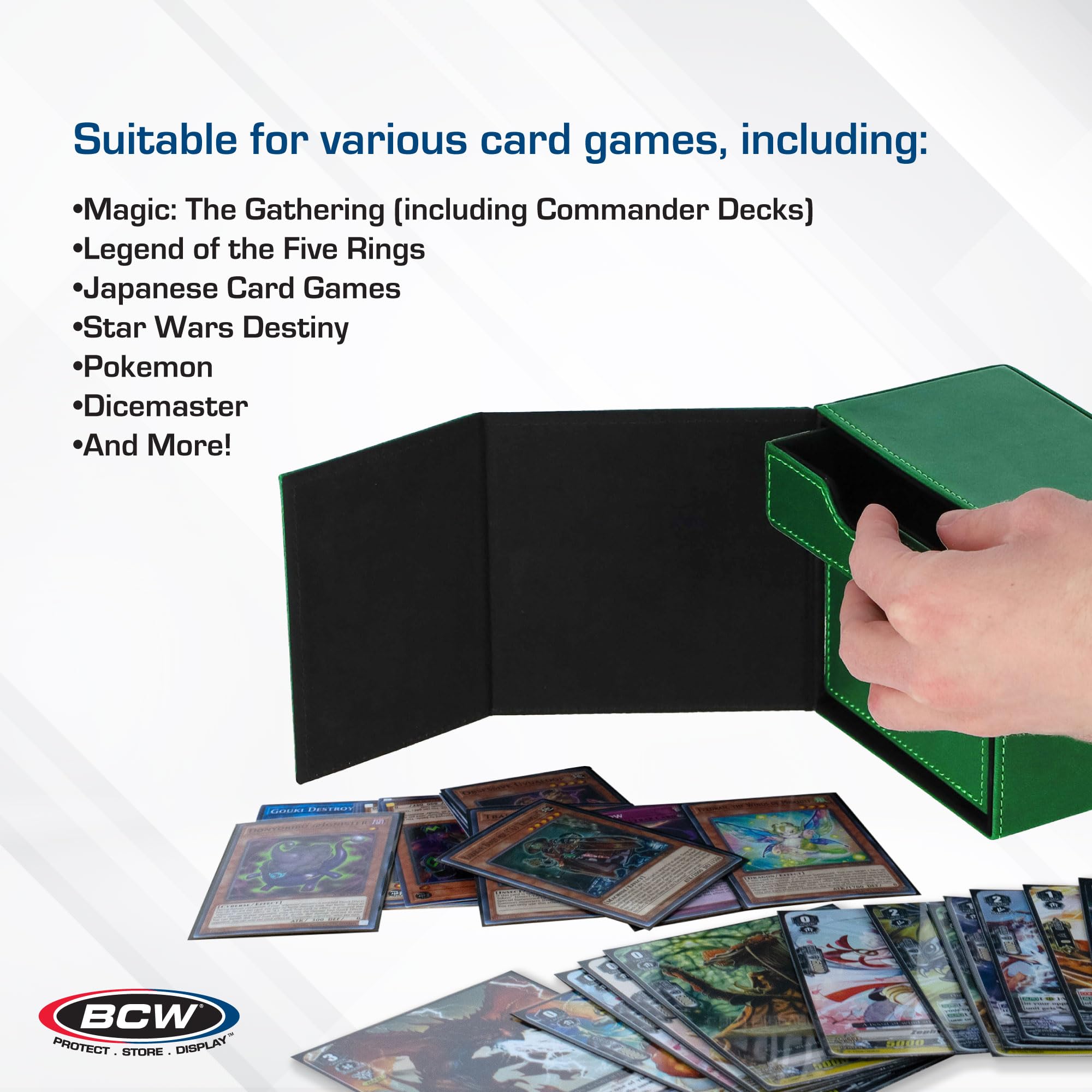 Card Supplies Deck Vault LX - 100 Green Standard Deck Box