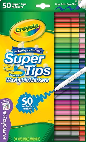 Marqueurs Lavables SuperTips CRAYOLA