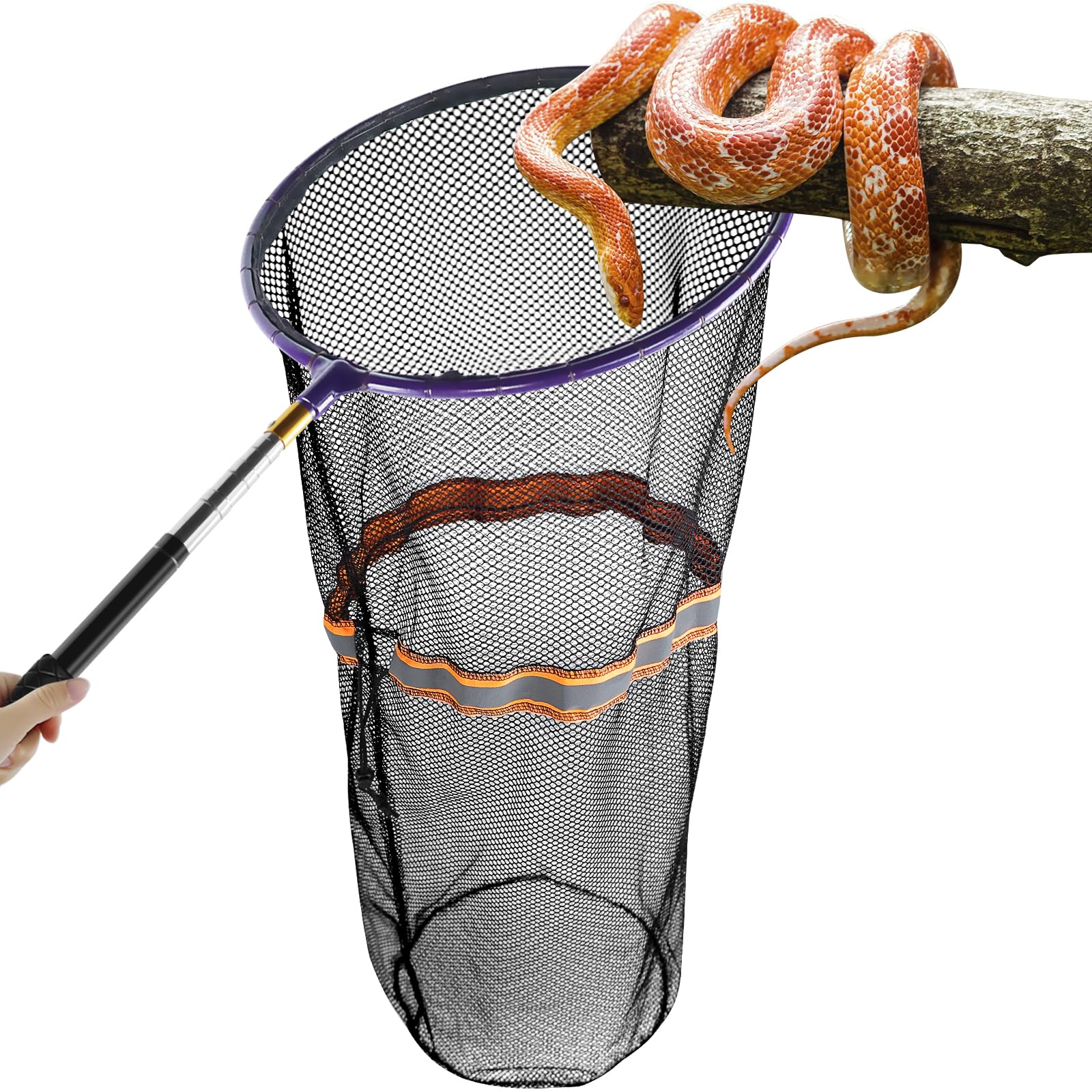 Snake Catcher Grabber Stick and Net, Telescopic Grabber Handling Tool