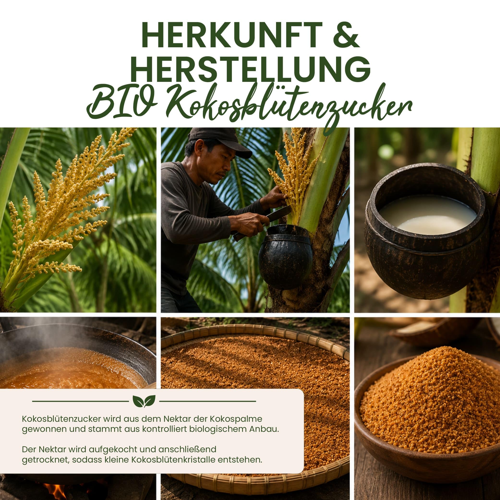 10 kg BIO Kokosblütenzucker aus kontrolliert biologischem Anbau | Zuckerersatz | natürlicher Zucker | Kokosblüten