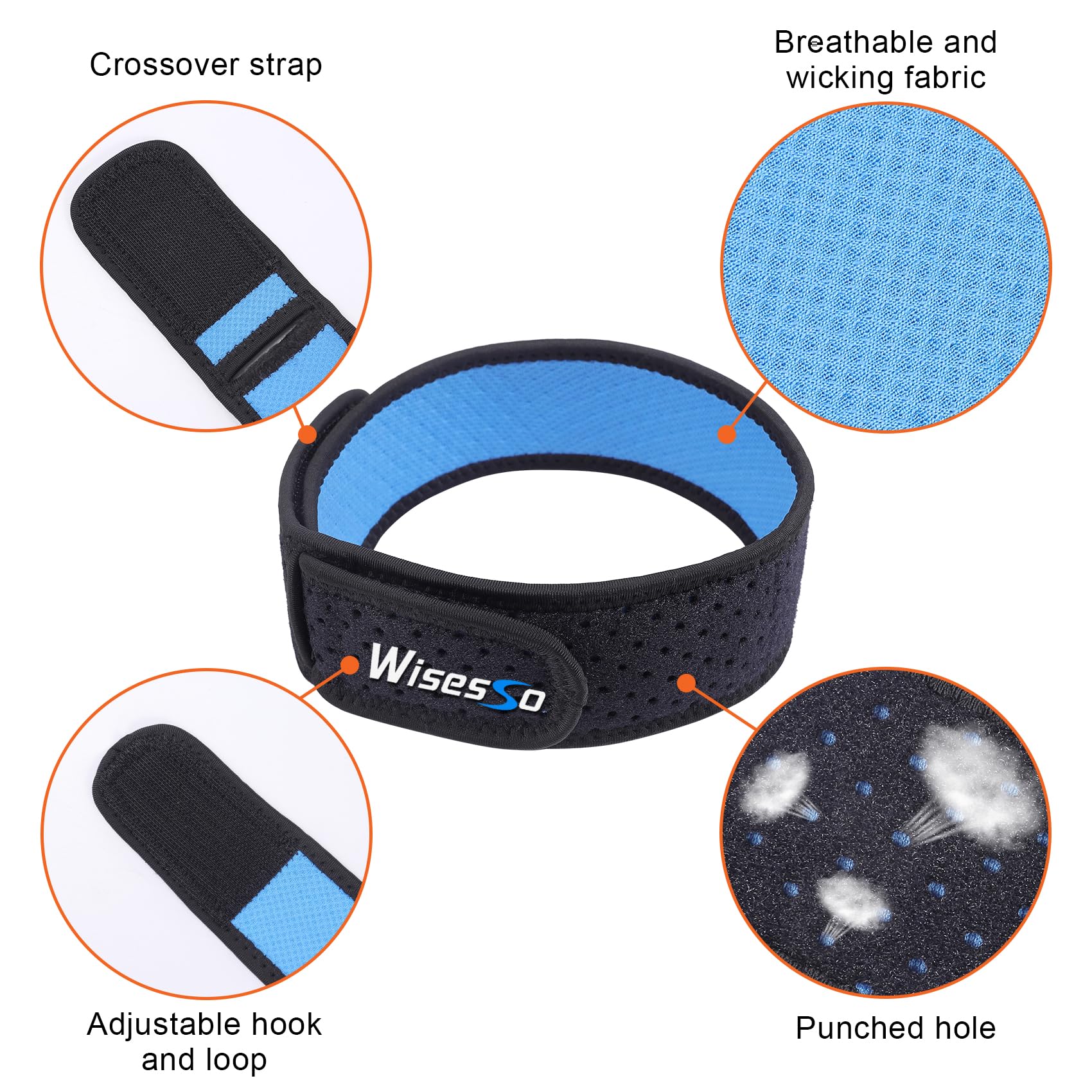 IT Band-Gurt, verstellbare Iliotibialband-Syndrom-Bandage, athletischer Stabilisator für Männer und Frauen, Kniebandage zum Laufen, Radfahren, Wandern, Trainieren usw