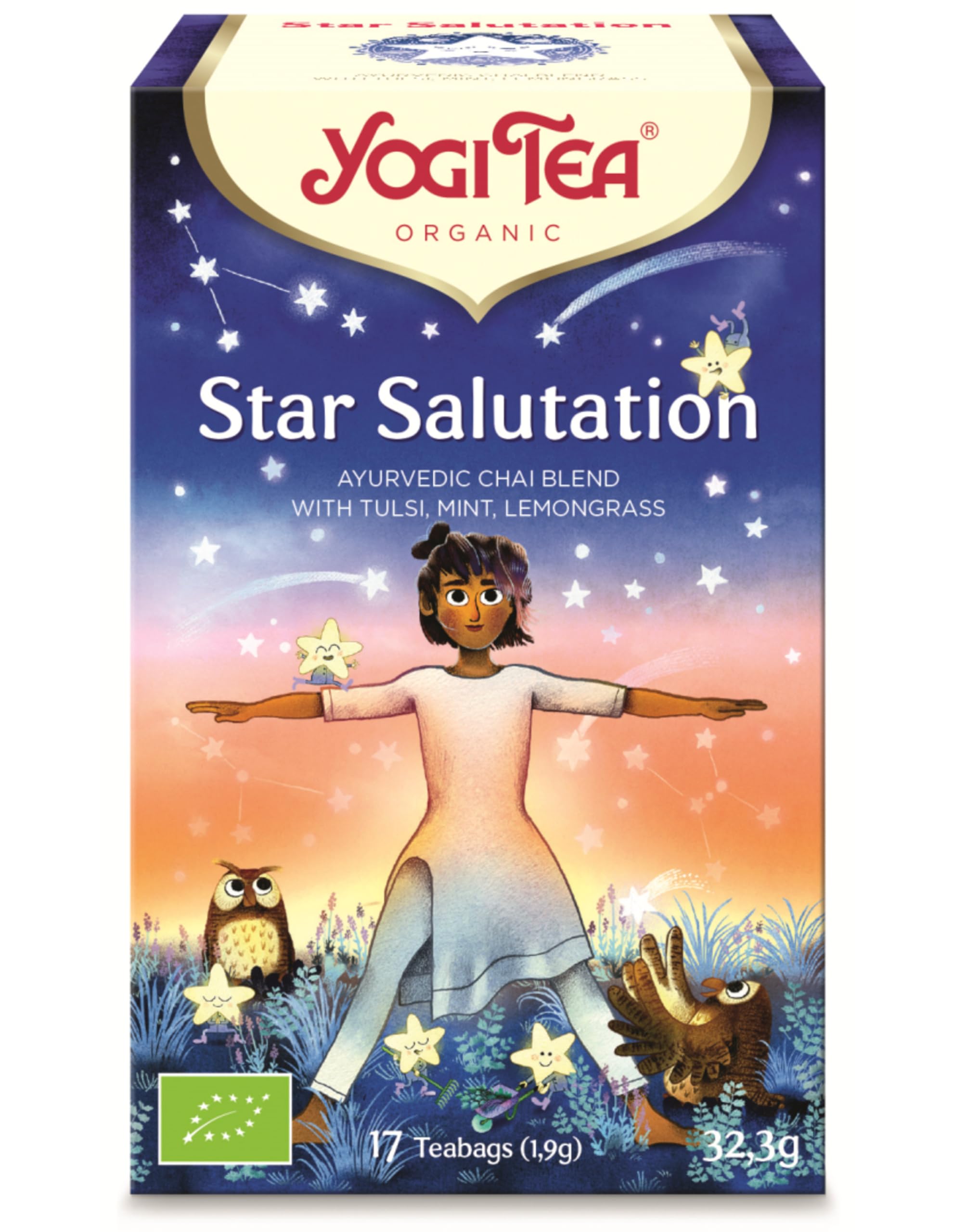 YOGITEA yogui té estrella saludo bolsitas para uso diario 17 sobres