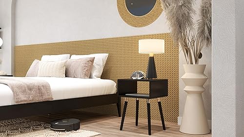 Miniatura 195 de Bme Dinkee - Base de cama de tamaño matrimonial sin cabecera, 15 pulgadas, minimalista y moderna, madera de acacia, 12 listones de madera para