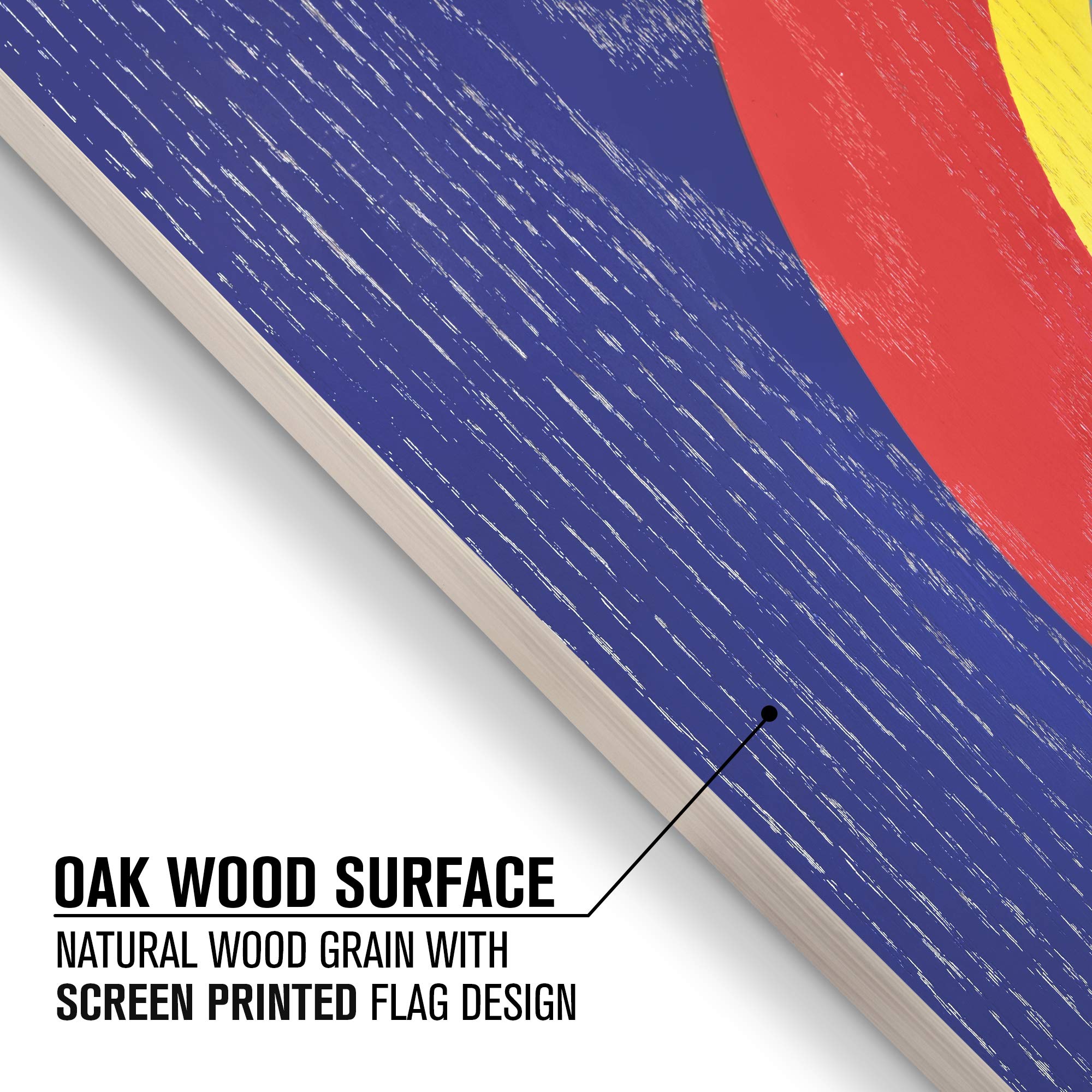 GoSports Zestawy drewnianych otworów Cornhole z serii flag – wybierz amerykańską flagę lub flagi państwowe – zawiera dwie tablice o wymiarach 1,2 m x 0,6 m, 8 worków do siedzenia, futerału i zasady