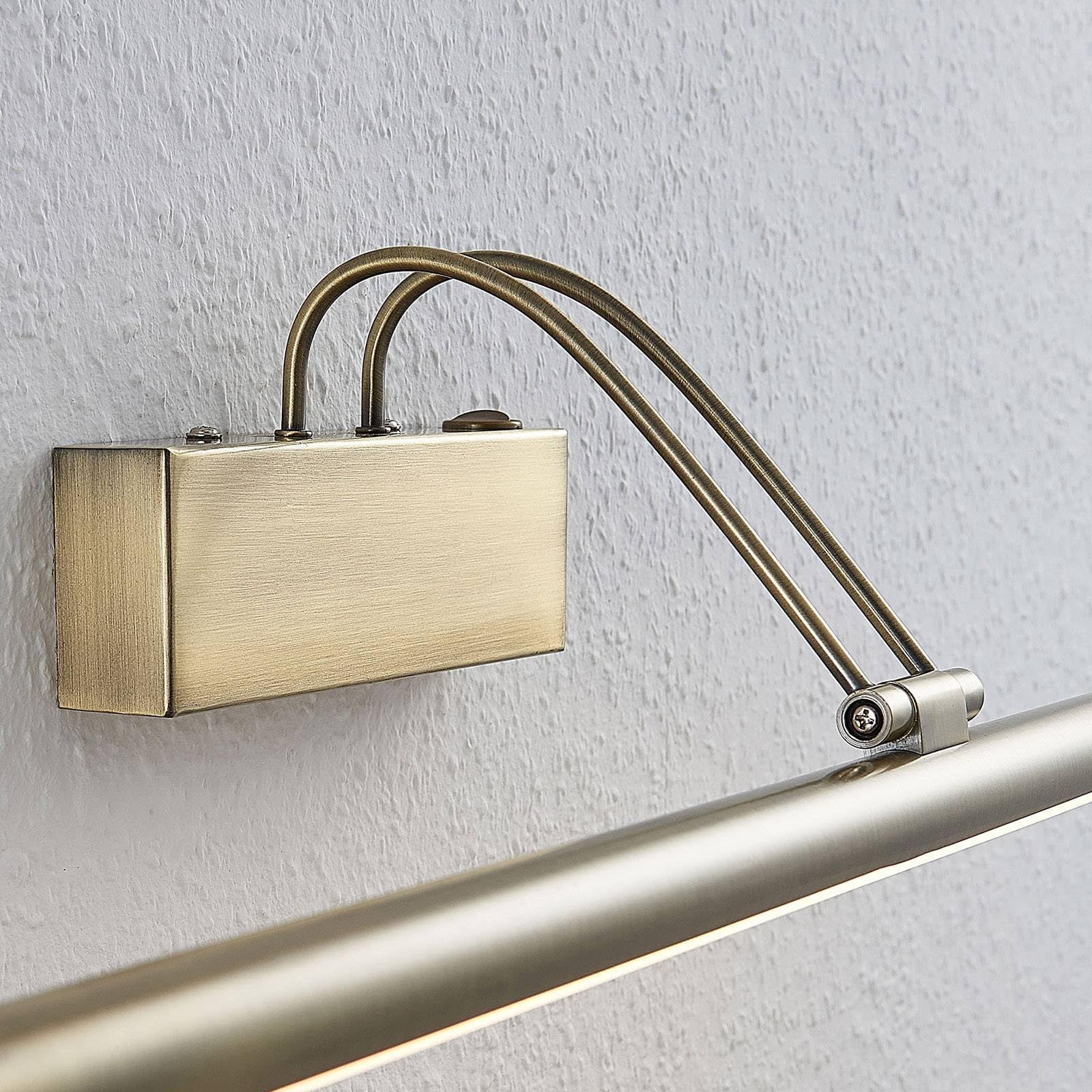 Lindby LED Lámpara de pared Mailine (Moderno) en Bronce hecho Metal e.o. para Salón & Comedor (1 llama, aplique,