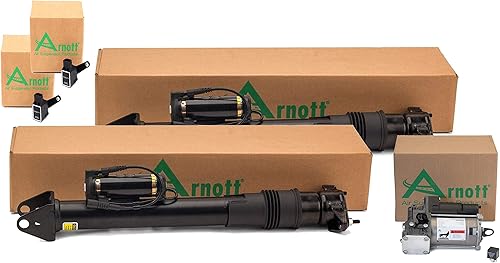 Arnott Kit de Amortiguadores de Aire Traseros Y Sensores De Compresor Para Benz W164 X164 ADS Airmatic Con Sistema De Amortiguación Adaptable ADS -