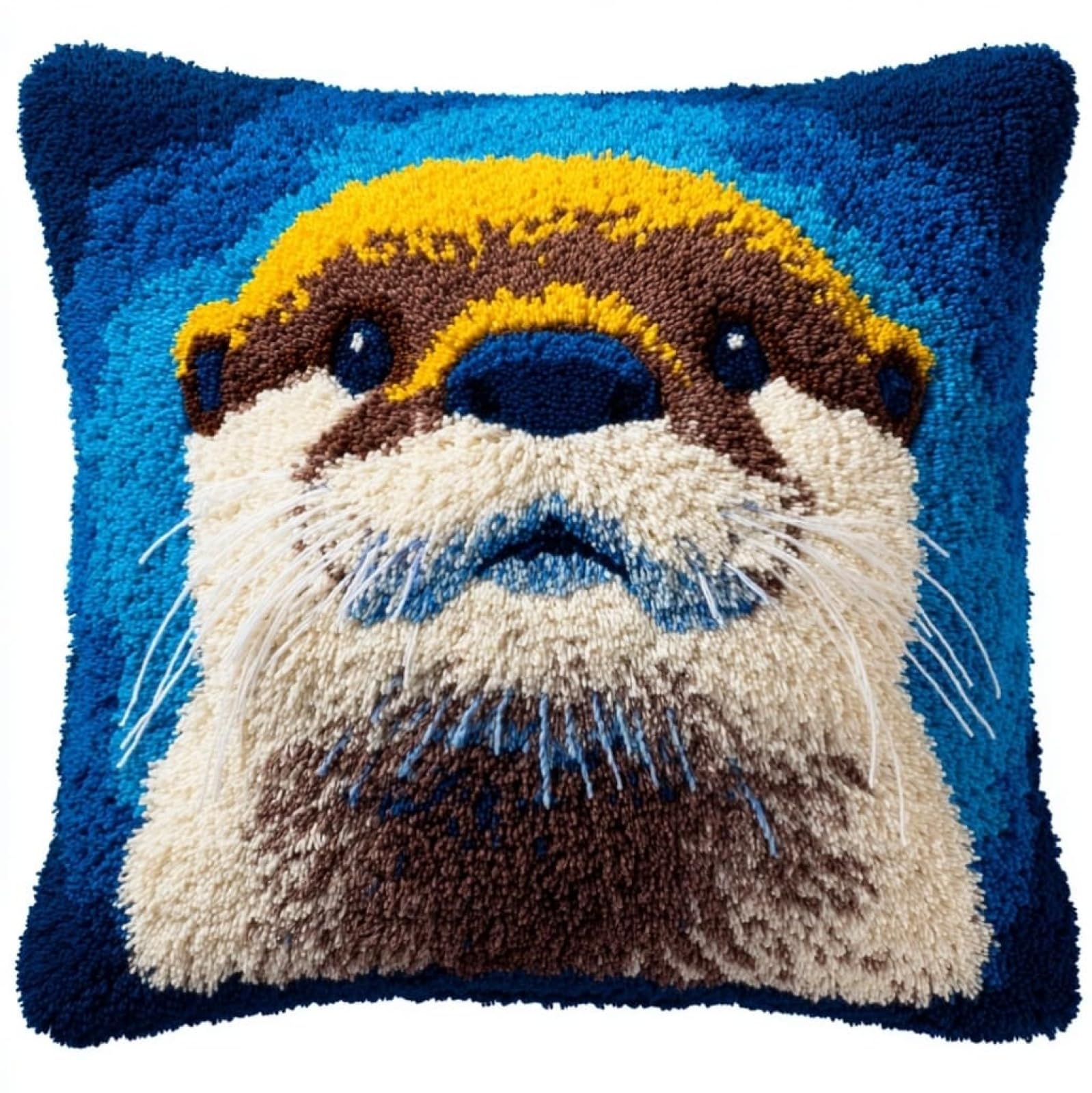 AxiangziK Latch Hook Pillow Kits for Beginners,Animal Otter